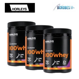 Horleys 100% Whey (Chocolate) x 3 tubs