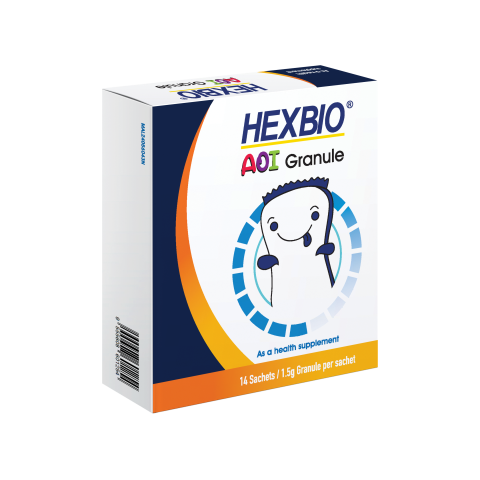 [NEW PRODUCT] HEXBIO® AOI Granule (Children), 1.5g x 14's